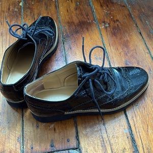 Franco Sarto Black Oxfords in Size 8.5